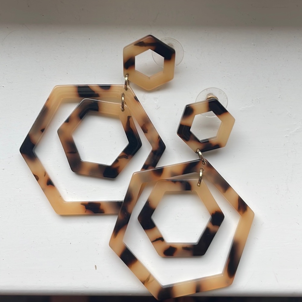 tortoise express earrings